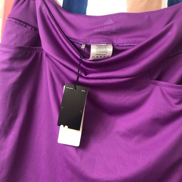 Adidas Women’s Solid Skort in Purple Size Long Large (LL) - Picture 11 of 11